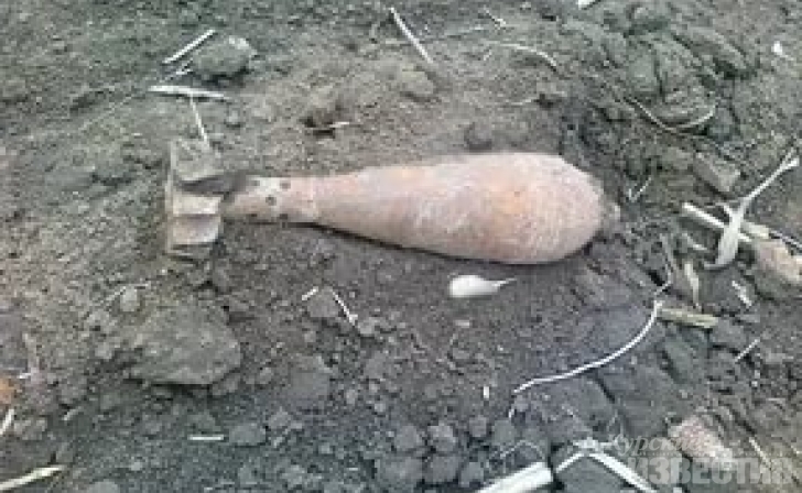 Во время сельхозработ куряне нашли минометную мину Во время сельхозработ куряне нашли минометную мину