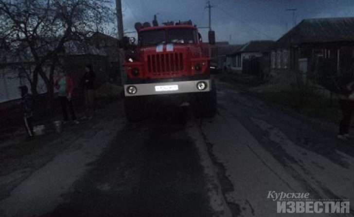 Утром в Курской области сгорел дом Утром в Курской области сгорел дом