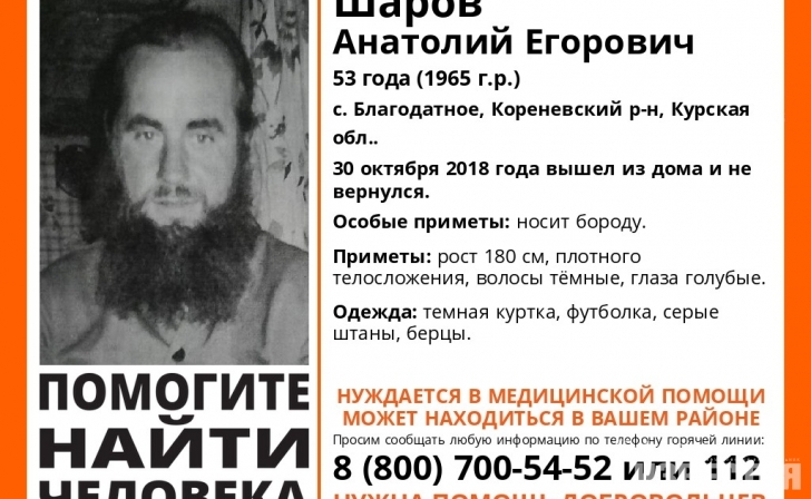 Пропавшего курянина нашли мёртвым Пропавшего курянина нашли мёртвым