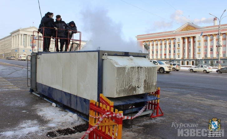В Курске запустили снегоплавильню В Курске запустили снегоплавильню
