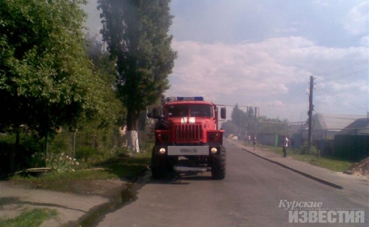 В Курской области горел жилой дом В Курской области горел жилой дом