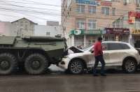 Командование Курского военного гарнизона прокомментировало ДТП с БТРами