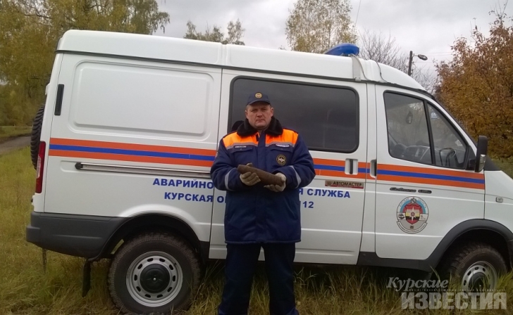 Курская область. В Железногорском районе обнаружили артснаряд Курская область. В Железногорском районе обнаружили артснаряд