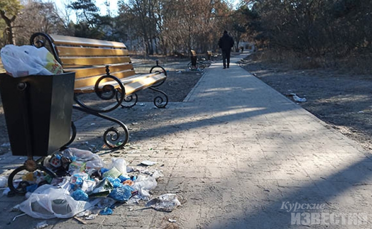 В Курске новый сквер, где никто не отвечает за вывоз мусора, превращают в свалку В Курске новый сквер, где никто не отвечает за вывоз мусора, превращают в свалку