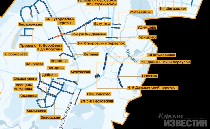 В Курске приведут в порядок 46 участков дорог В Курске приведут в порядок 46 участков дорог