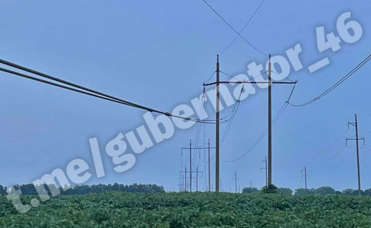 Курский губернатор: из-за падения ЛЭП в Курчатовском районе возникли перебои с электроснабжением