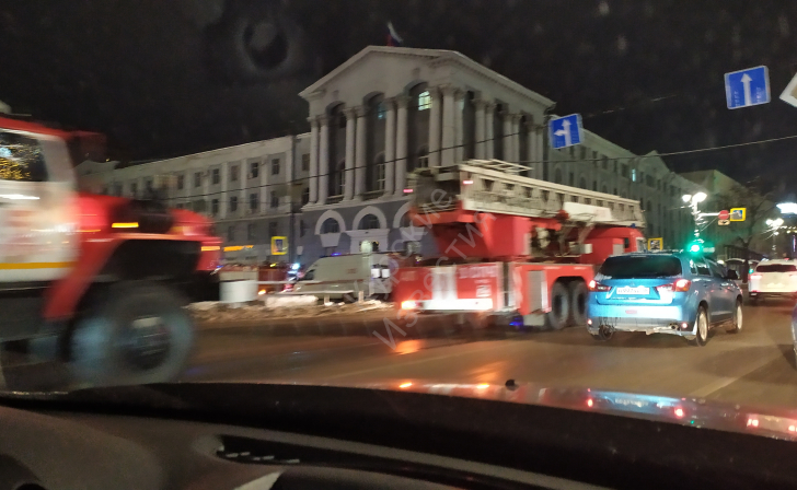 В Курске возгорание в гостинице «Центральная» произошло из-за телевизора