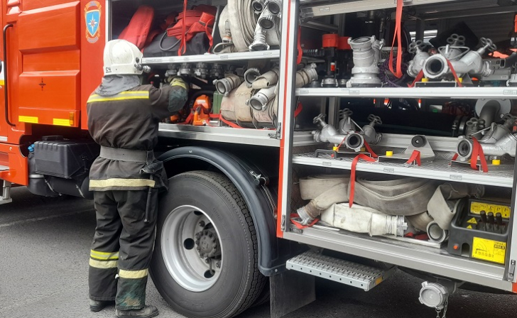 В Курске горело административное здание