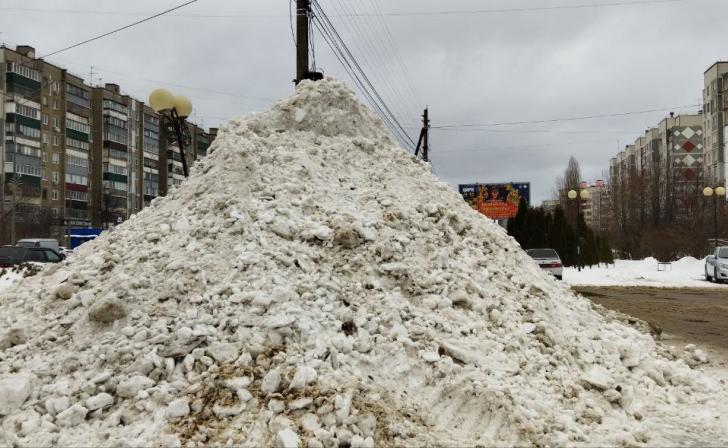 В Курске пресекли несанкционированное складирование снега
