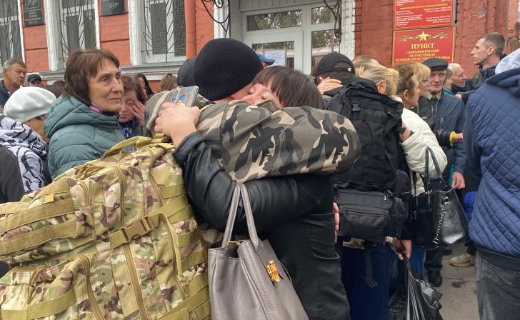 В Курск в двухнедельный отпуск прибыла первая группа мобилизованных