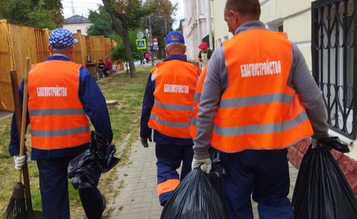 В Курске убрали мусор в лесу около улицы Тропинка