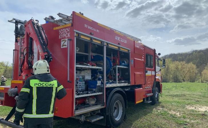 В деревне Цветово Курского района сгорел кирпичный дом
