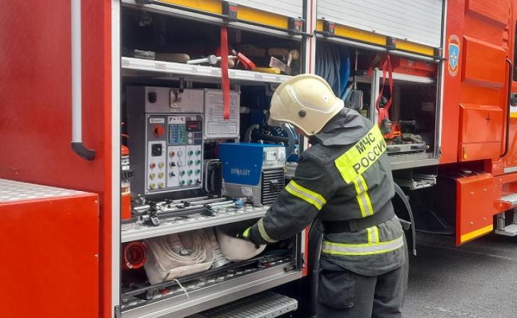 В Курчатове Курской области сгорел ВАЗ