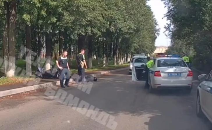 В Курске погоня инспекторов ДПС за мопедом закончилась аварией