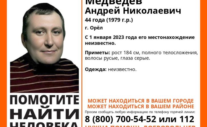 Курские волонтёры ищут пропавшего мужчину из Орла