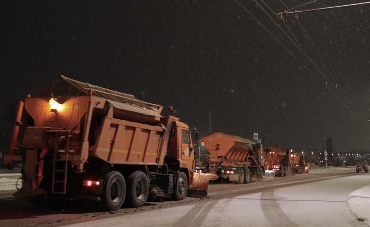 В Курской области за сутки израсходовали почти 9,1 тыс. тонн пескосоляной смеси