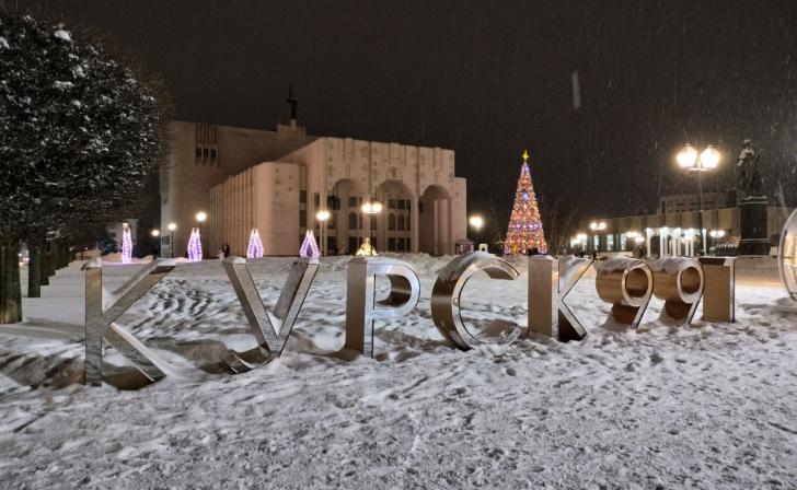 В Курске 10 января днём около нуля, небольшой снег и сильный ветер