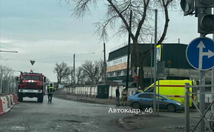 В Курске сегодня иномарка сбила пенсионерку на переходе