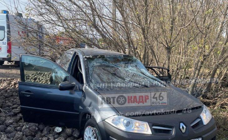 В Курской области КАМАЗ со свеклой столкнулся с 