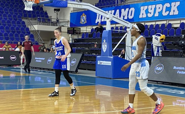Курское «Динамо» проиграло УГМК со счетом 56:60 Курское «Динамо» проиграло УГМК со счетом 56:60