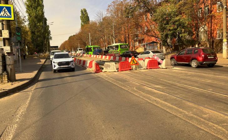 В Курске реконструкция трамвайного маршрута №4 завершится к октябрю 2026 года