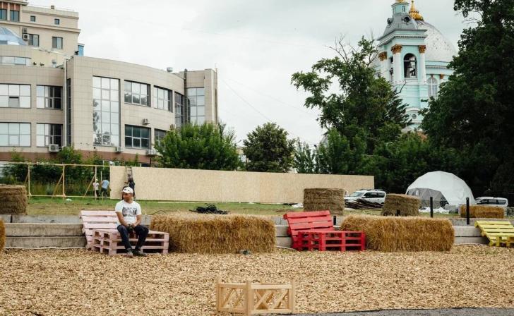 Хинштейн осмотрел ход работ на Полугоре в Курске Хинштейн осмотрел ход работ на Полугоре в Курске