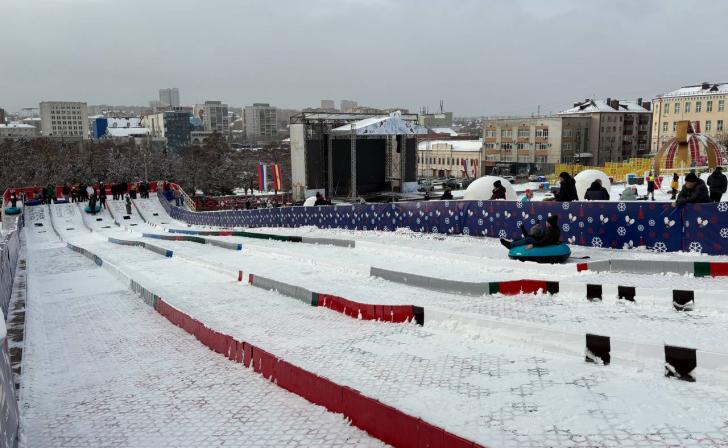 Тюбинговая трасса на Полугоре в Курске закрыта 8 января