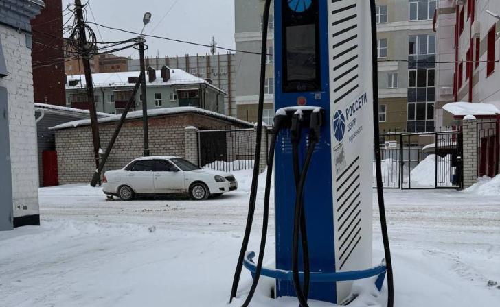 В Курске не работают заправки для электромобилей