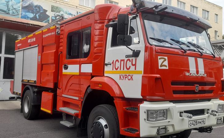 В Курской области потушили возгорание травы