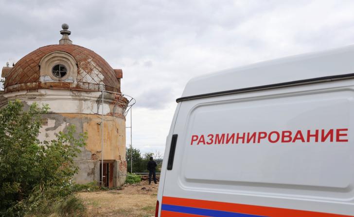 В Курске при реставрации откопали немецкий снаряд В Курске при реставрации откопали немецкий снаряд