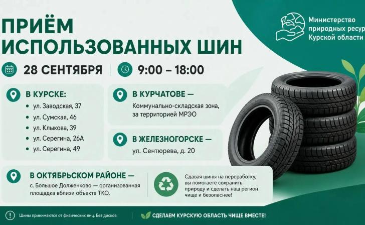 В Курской области начался сбор использованных автомобильных шин В Курской области начался сбор использованных автомобильных шин