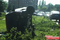 20 мая на ул. Вишневой г. Курска перевернулась 
