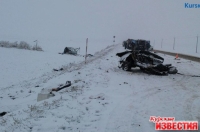 Под Курском столкнулись ВАЗ и КамАЗ. Пять человек погибли