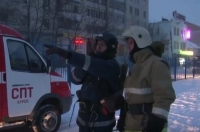 В Курске «горело» здание Центрального рынка