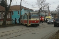 В Курске с рельсов сошел трамвай