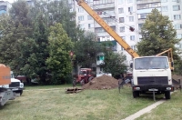 Курск. На проспекте Энтузиастов ликвидируют коммунальную аварию