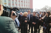 Андрей Чибис прибыл в Курск и оценил сквер у Дома Советов