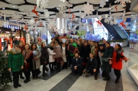 В Курске прошли рождественские флешмобы