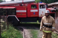 Курская область. В Курчатовском районе горела квартира