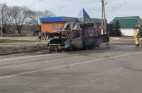 В Курской области сгорела маршрутка «Газель», жертв нет