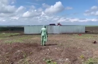 Курянин опубликовал видео возможного захоронения умерших от коронавируса