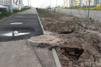 После публикаций в «Курских известиях» власти во второй раз устранят провалы на проспекте Плевицкой