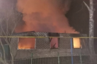 Курская область. В Обоянском районе сгорел дом