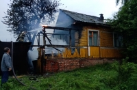 В Курской области из-за пожара пострадал жилой дом