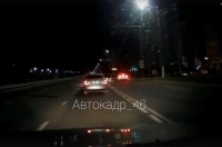 Ночью в Курске две машины столкнулись на выделенной полосе для общественного транспорта