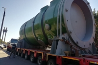 В Курске встретили тягач с корпусом атомного реактора