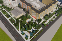 Курянам рассказали об особенностях нового сквера на Ленина