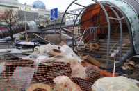 В Курске ведется ремонт надземного переход на ул.Дзержинского за 23 млн рублей