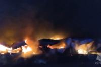В Курском районе сгорел торговый павильон