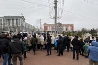 Как в Курске прошёл протест переселенцев 18 января